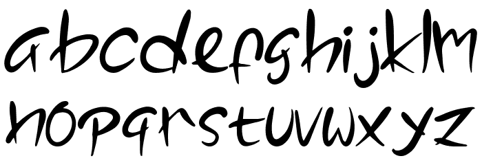 After Story Font LOWERCASE