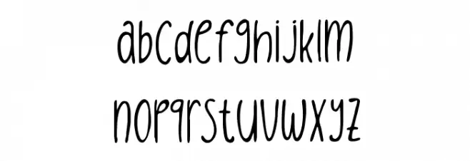 After Sunset Font LOWERCASE