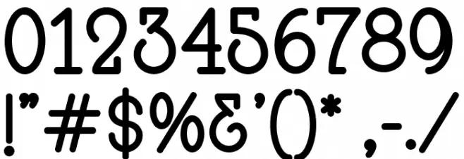 After Time Regular Font OTHER CHARS