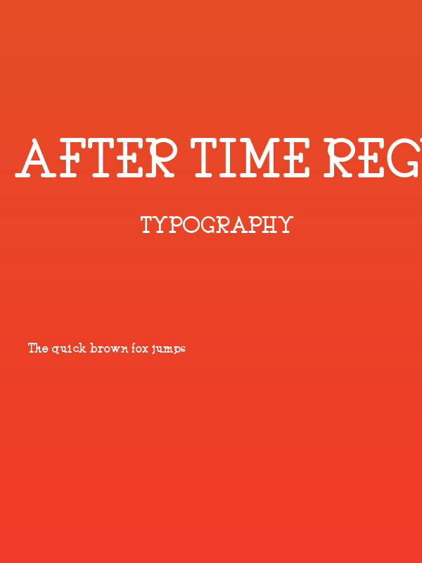 After Time Regular Poster