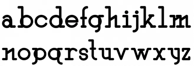 After Time Regular 字体 小写