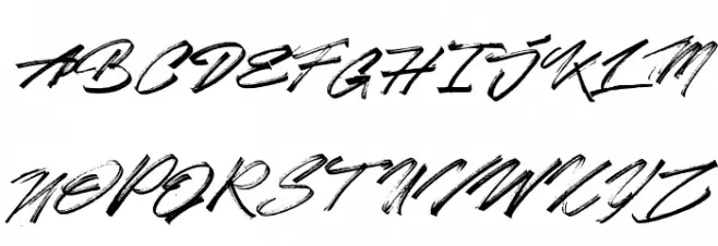 After Zero Schriftart Groß