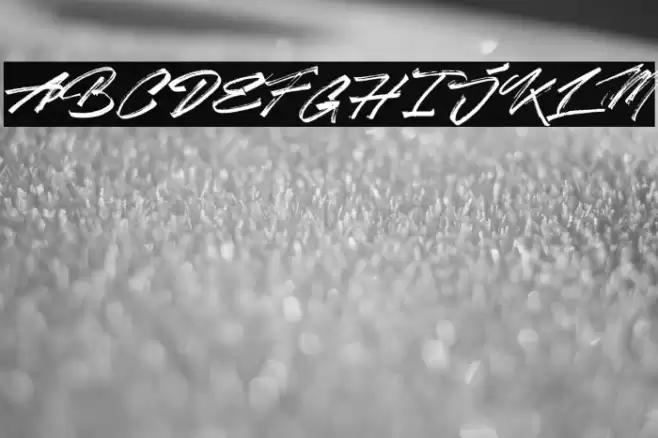 After Zero Font examples