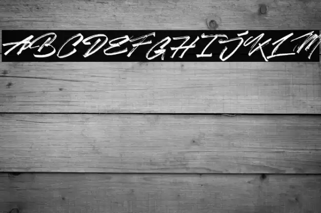 After Zero Font examples