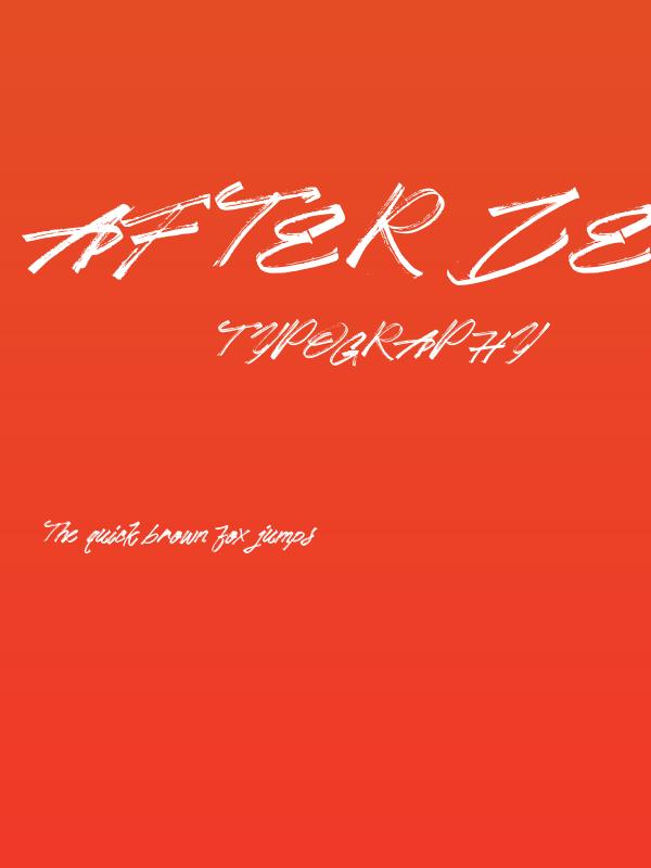 After Zero Poster