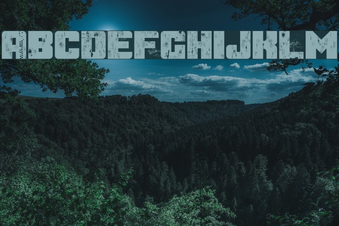 After the Goldrush Font examples