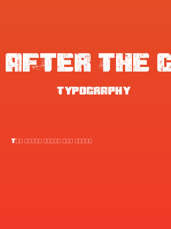 After the Goldrush Poster