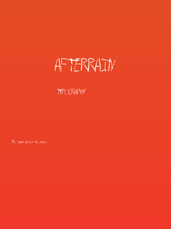AfterRain Poster