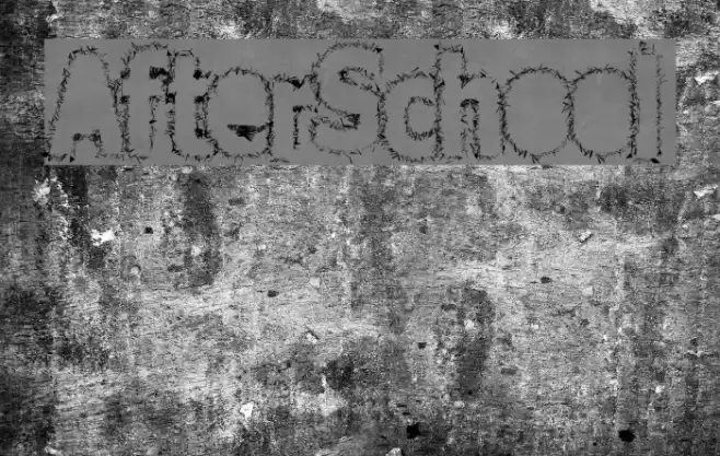 AfterSchool Font examples