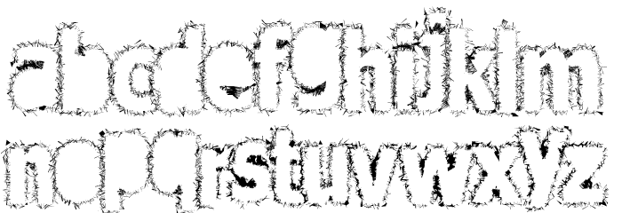 AfterSchool Font LOWERCASE