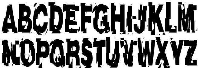 AfterShock خط أحرف كبيرة