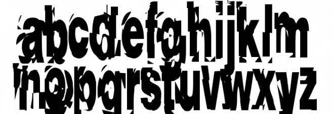AfterShock خط أحرف صغيرة