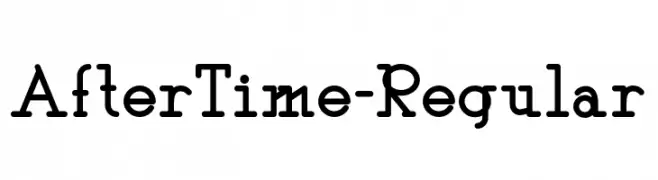AfterTime-Regular  Descarca Fonturi Gratis