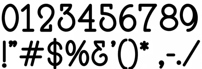 AfterTime-Regular Font OTHER CHARS