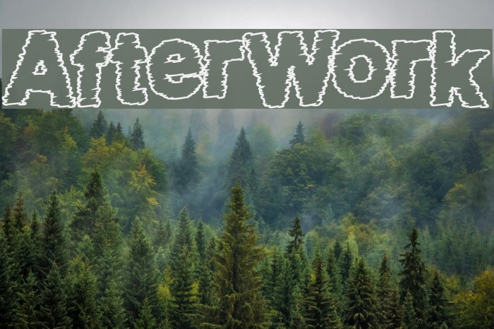 AfterWork फ़ॉन्ट examples