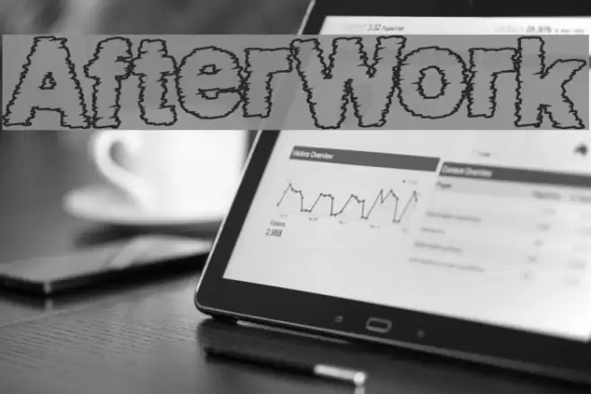 AfterWork Font examples