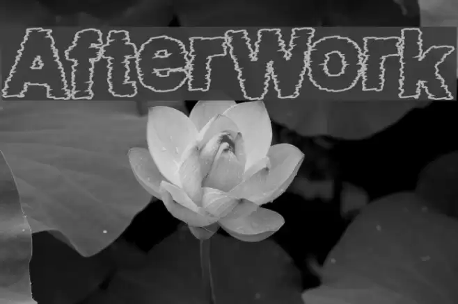 AfterWork Font examples