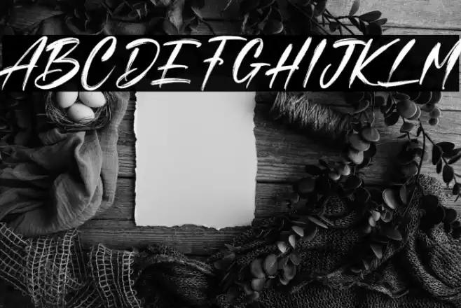 Aftercoma Free Regular Font examples