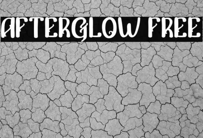 Afterglow FREE Font examples
