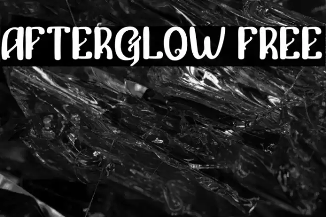 Afterglow FREE Font examples