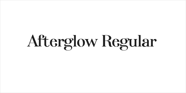 Afterglow Regular Logo