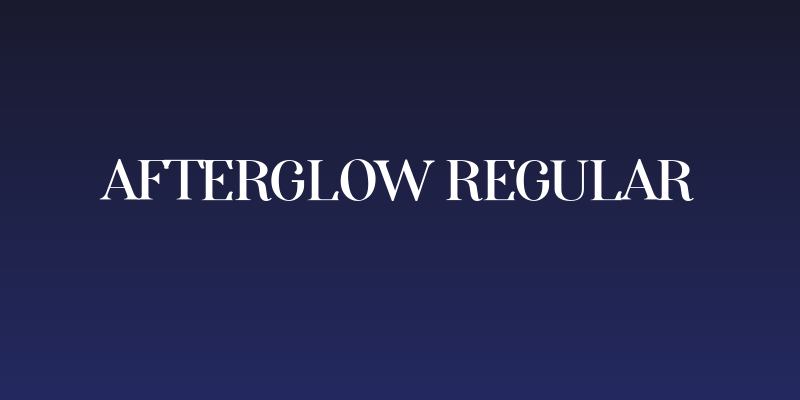 Afterglow Regular Social Header