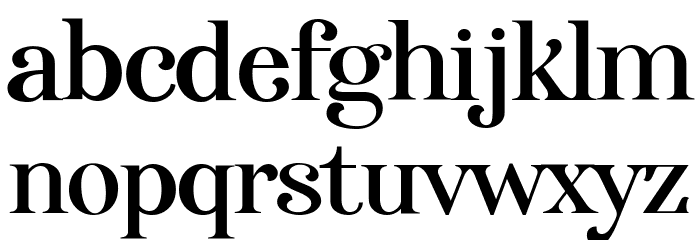 Afterglow Regular Font LOWERCASE