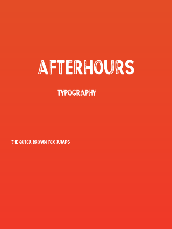 Afterhours Poster