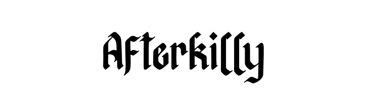 Afterkilly  font caratteri gratis