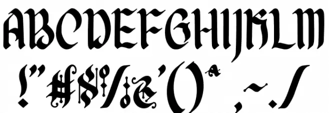 Afterkilly Font OTHER CHARS