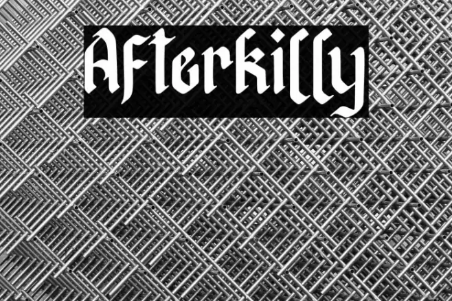 Afterkilly Font examples