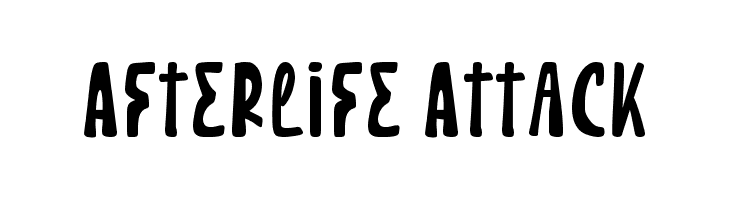 Afterlife Attack Font
