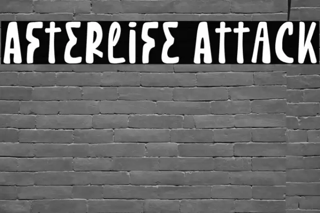 Afterlife Attack Font examples