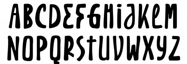 Afterlife Attack Font Litere mici