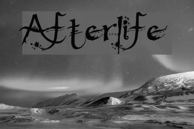 Afterlife Font examples