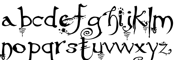 Afterlife Font LOWERCASE