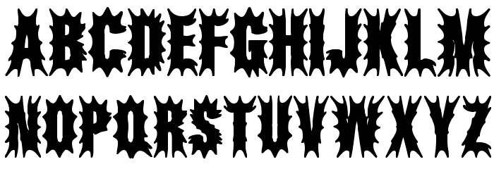 Aftermath BRK Font UPPERCASE