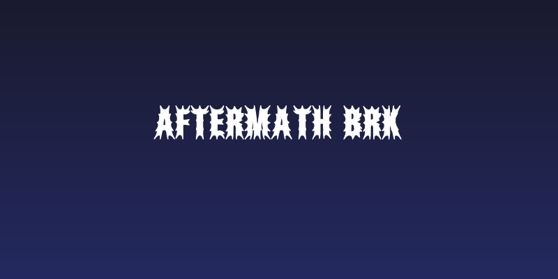 Aftermath BRK Social Header