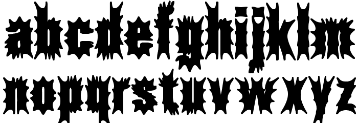 Aftermath BRK Font LOWERCASE