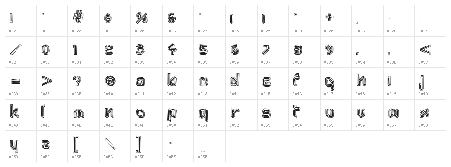 Aftermath Character Map