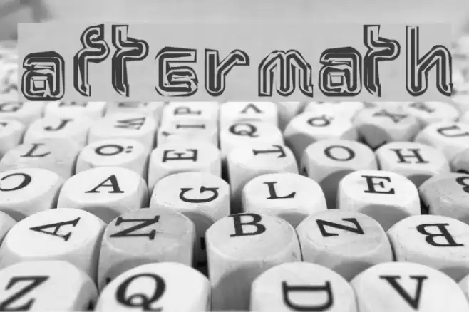 Aftermath Font examples