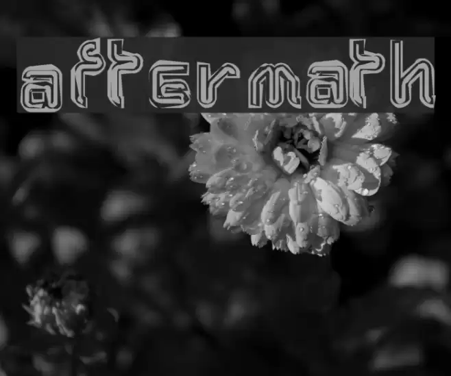 Aftermath Font examples