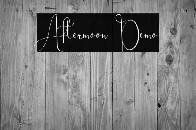 Aftermoon Demo Example 1