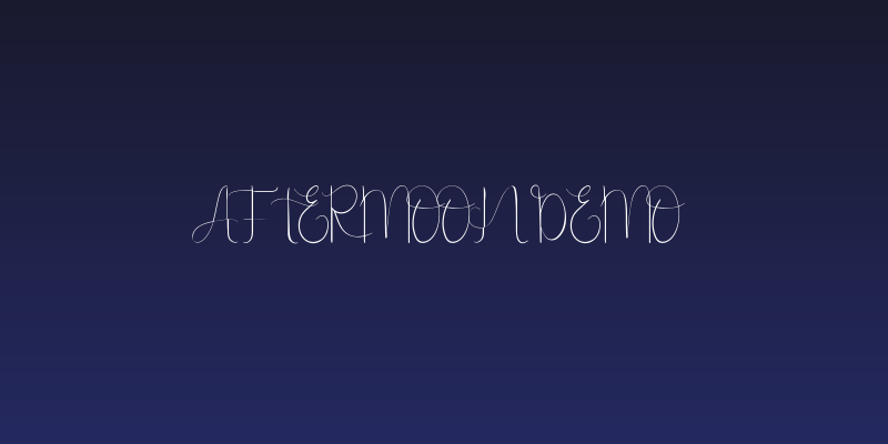 Aftermoon Demo Social Header