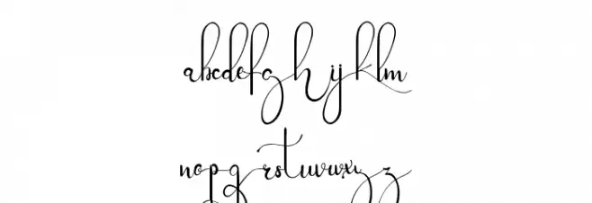 Aftermoon Demo Schriftart Kleinbuchstaben