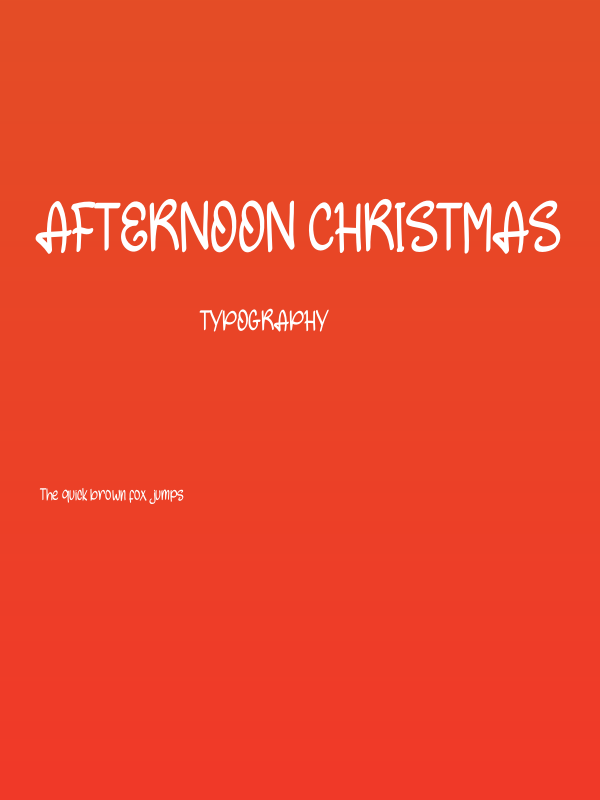 Afternoon Christmas Poster