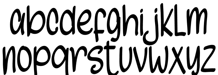 Afternoon Christmas Font LOWERCASE