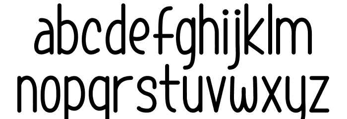 Afternoon Coffee Font LOWERCASE