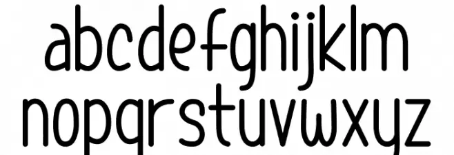 Afternoon Coffee 字体 小写