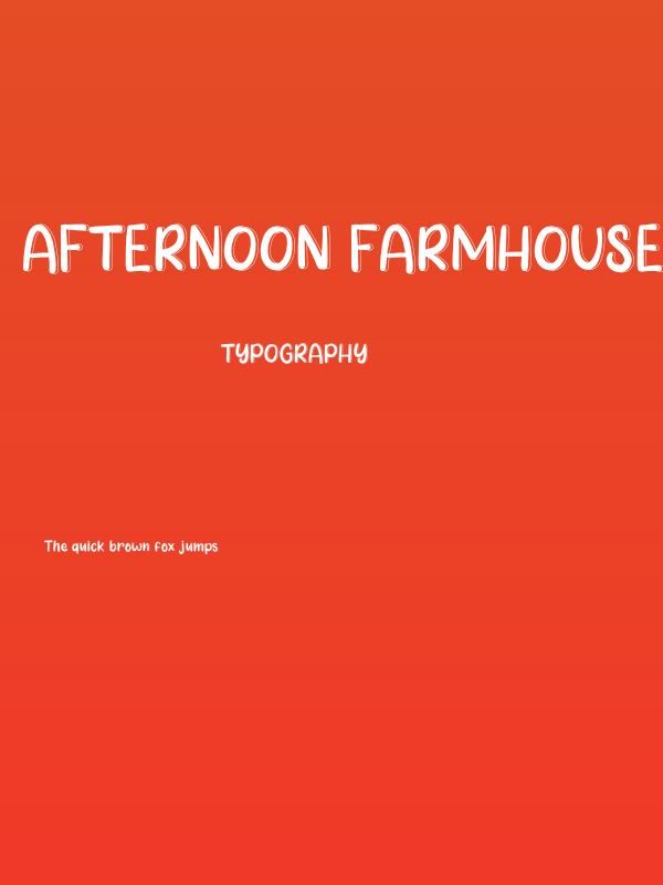 Afternoon Farmhouse Poster